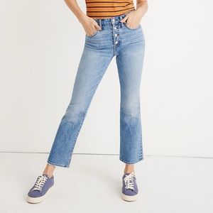 NWOT Madewell Cali Demi-Boot Jeans in Dory Wash